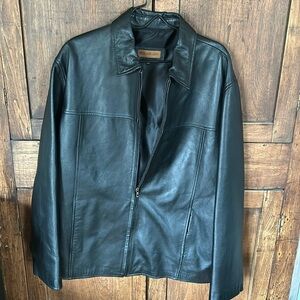 Mens marcelkassini leather jacket